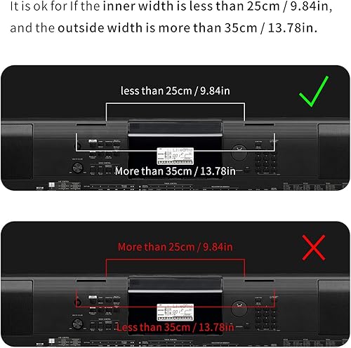 Miniatura 6 de ATNEDCVH Soporte de libro de música para teclado, soporte de partituras compatible con Casio Roland Yamaha P35 P45 P48 P49 P105 P115 P121 P125 P128