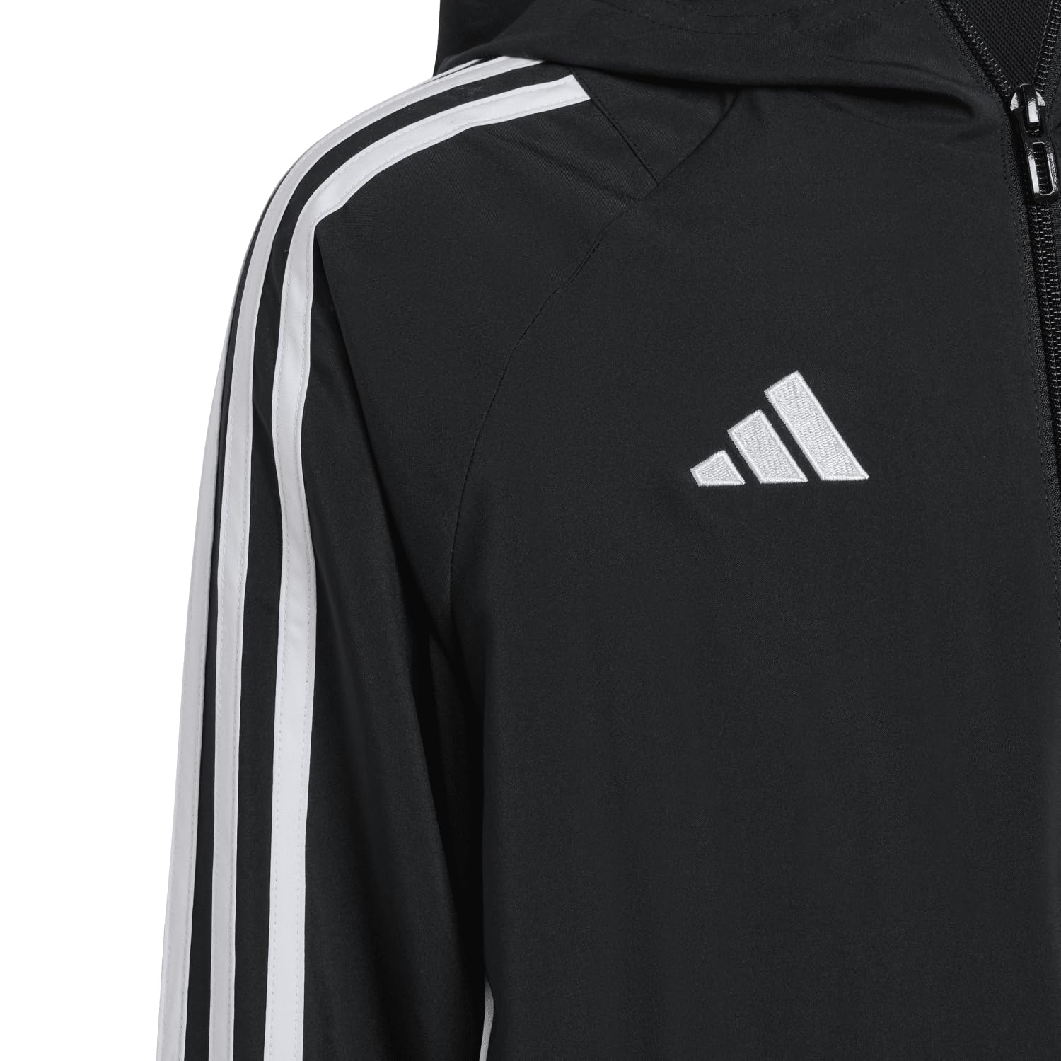 adidas Unisex - Bambini e ragazzi Tiro24 Windbreaker Kids Coat, black/white, 5-6 Years