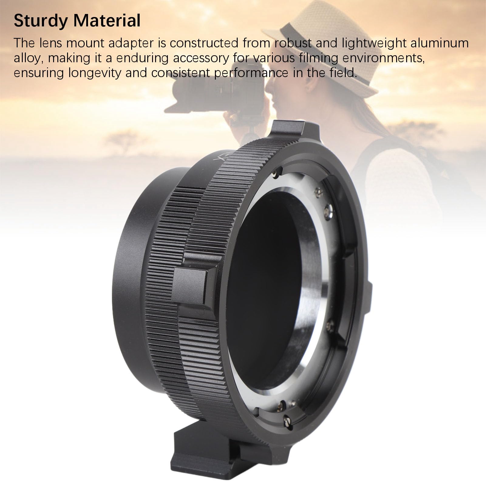 Akozon PL do E Adapter Montażowy dla Kamer NEX A7 A9 A7S A7R A6500 A6300, Konwerter Obiektywu dla E MOONT DSLR Bezlustkowy Obiektyw PL