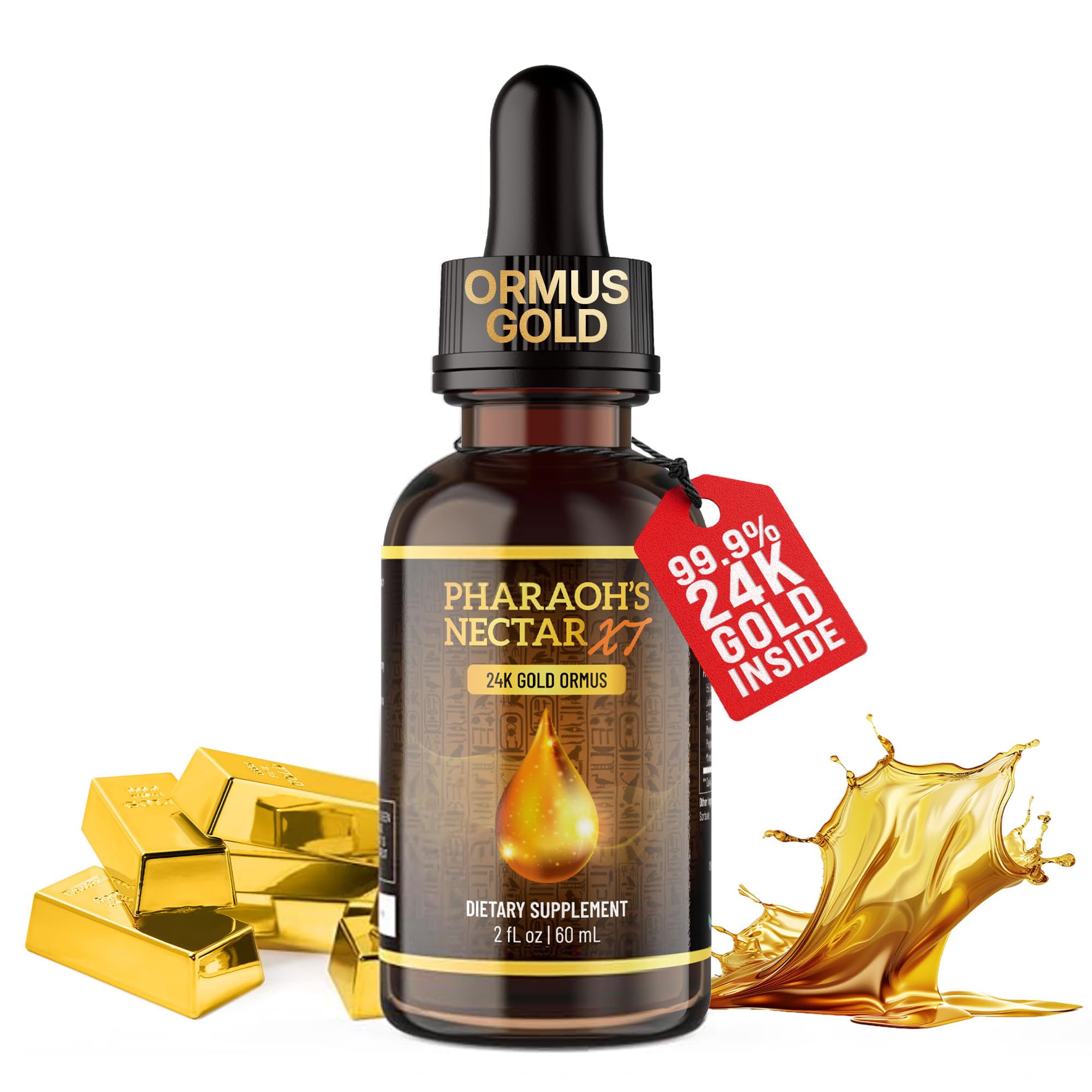 Pharaoh's Nectar XT 24K Monoatomic Gold Ormus Liquid 2 Fl Oz(Pack of 1)