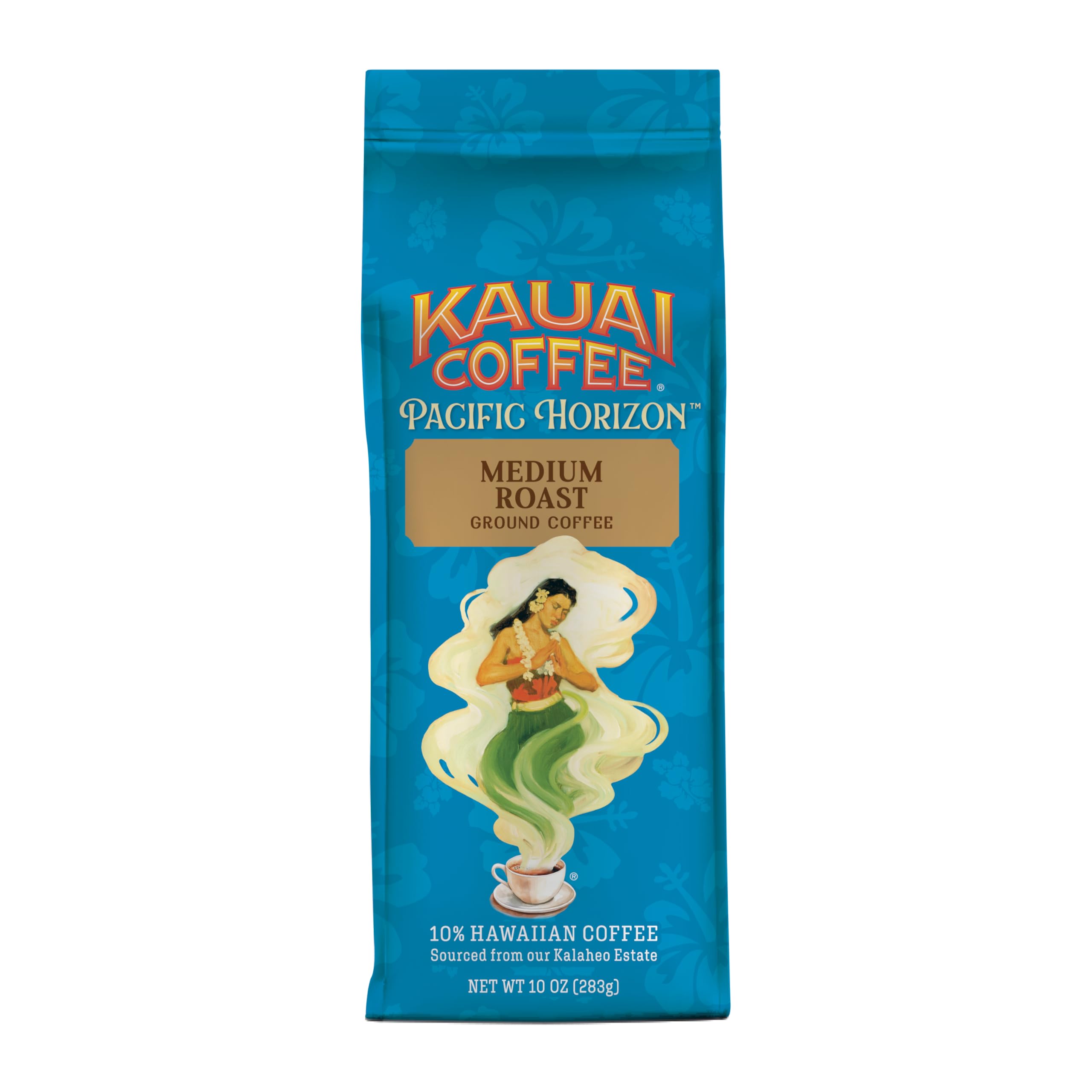 Kauai Coffee, Koloa Estate Medium Roast, Ground Coffee, 10oz Bag (Pack of 2)
