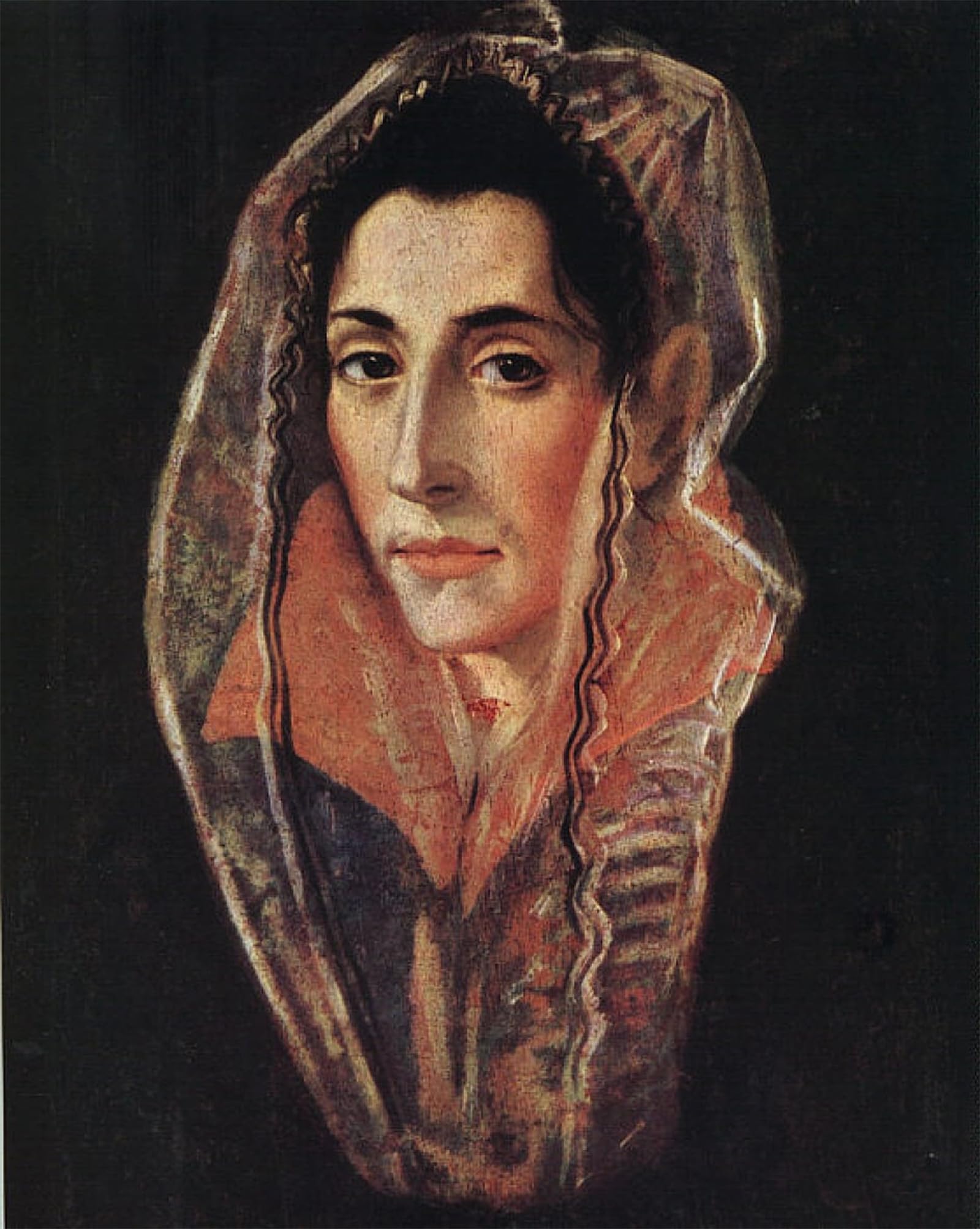 SERENDIPITP Vintage Picture Print on Canvas Wall Art Poster Female Portrait by El Greco Artwork Print Poster for Wall Decor 60x90cm