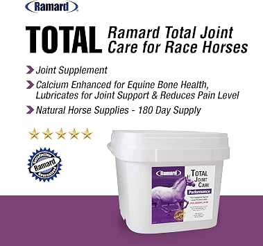 Ramard Total Joint Care Supplements - Equine Joint Supplement w/Glucosamine, Chondroitin, Chondroitin Sulfate, Vitamin C, Hyaluronic Acid, Total Tendon Care Horse Joint Support Supplement 6.75 lbs