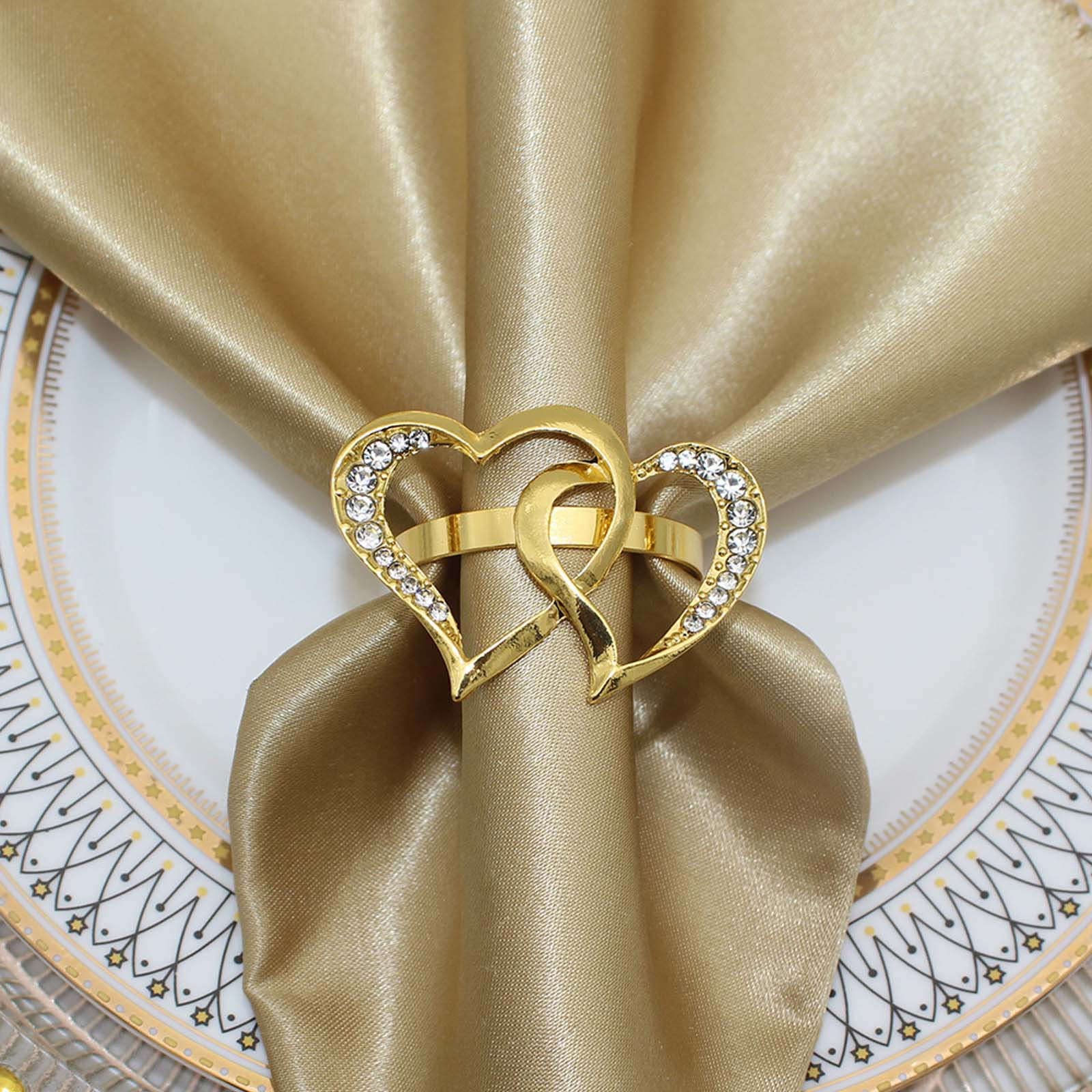 Portatovaglioli Di San Valentino – 100 Pezzi A Forma Di Cuore Scavato In Carta, Bianco, Per Matrimoni E Feste, Eleganti Fibbie Per Tovaglioli