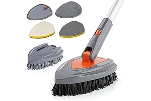 eazer 4-in-1 Tub Scrubber with Long Handle