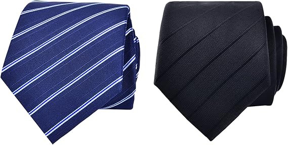 Amazon ネクタイ ブランド セット ビジネス 幅8cm ネクタイ おしゃれ メンズ 高級 ギフト 結婚式 制服 フォーマル 就活 営業 入学式 卒業式 父の日 バレンタインデープレゼント 8002 黑 ネクタイ 通販