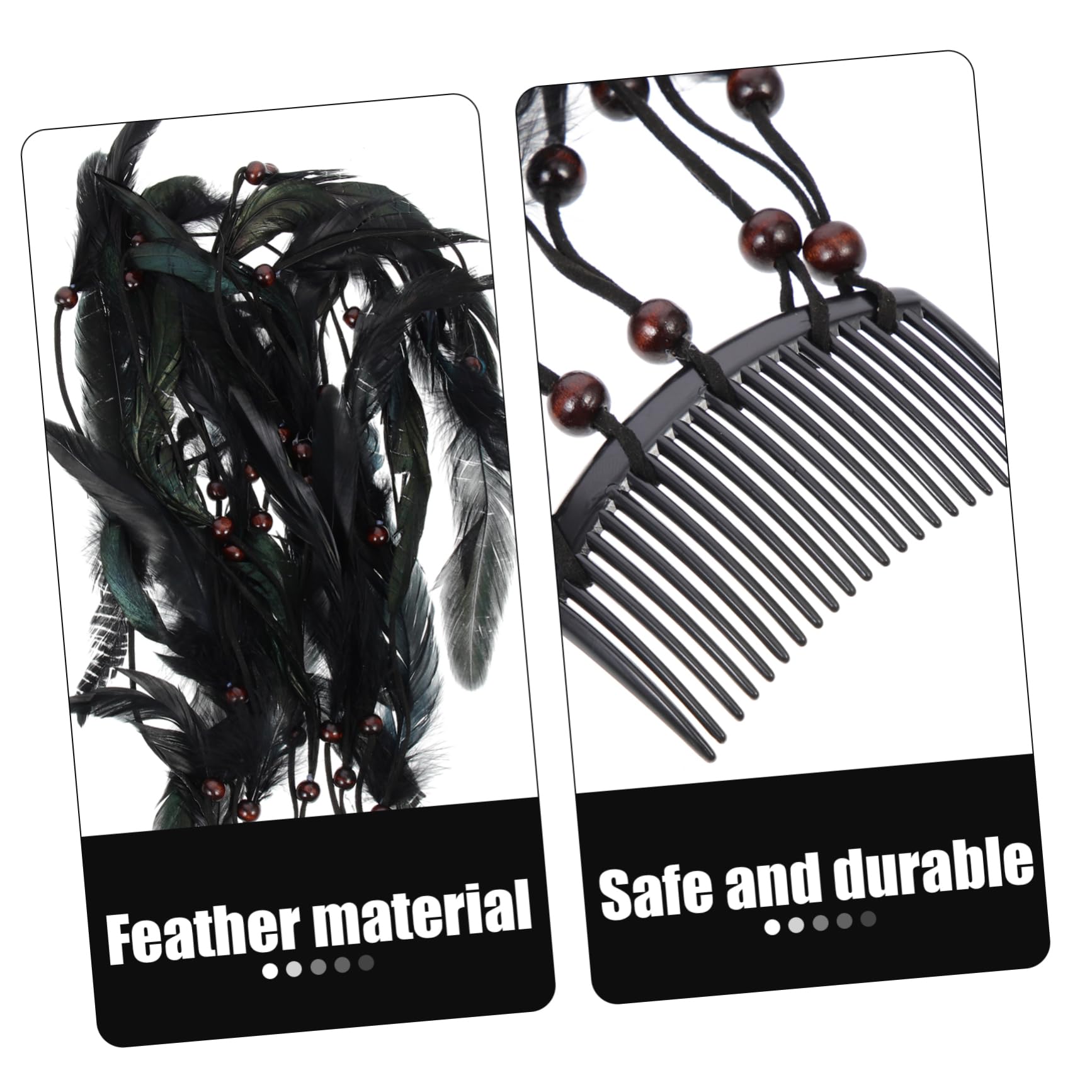 DOITOOL 4stücke Bohemian Plume Haarband Für Damen Kopfaccessoire Aus Hochwertigen Materialien Für Festivals Partys Und Besondere Anlässe Vintage-stil Mit Feiner Verarbeitung