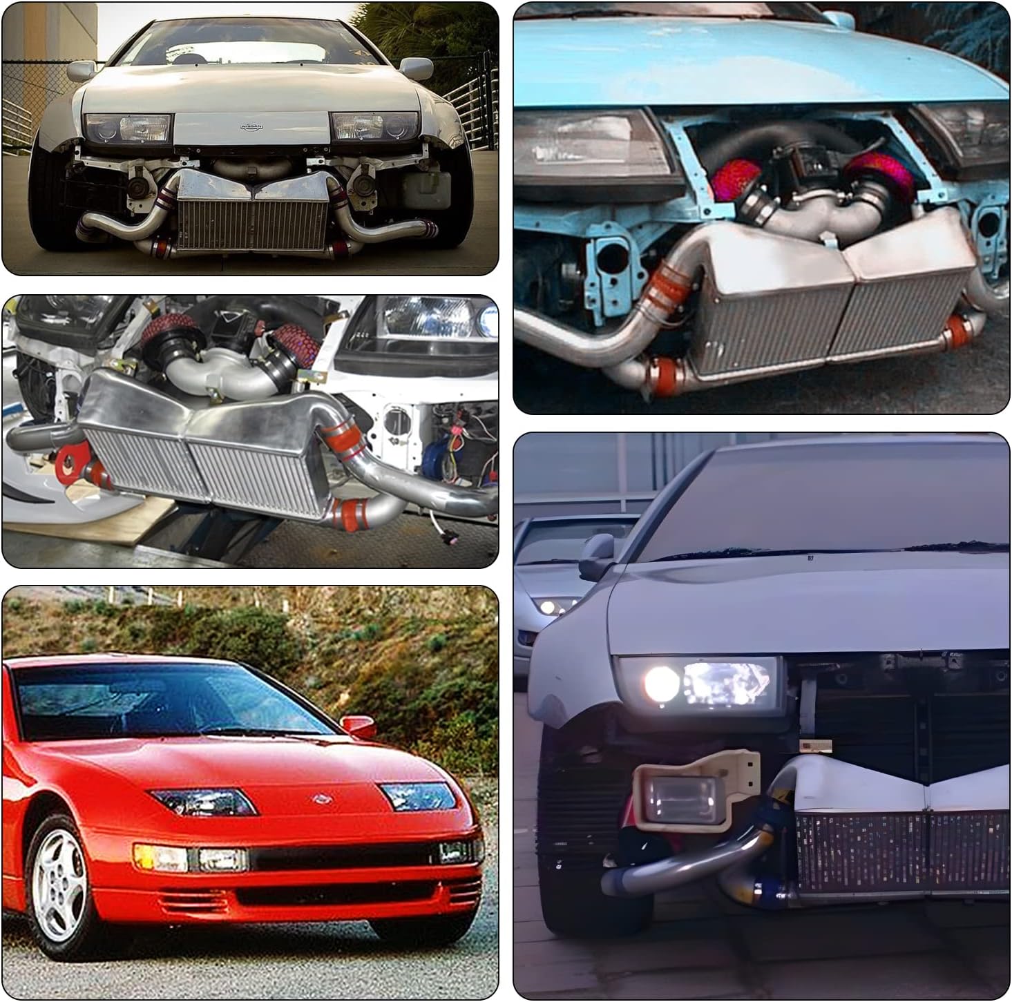 Intercooler Kit pipe kit fits for Nissan 300Zx Twin Turbo Fairlady Z32 Vg30Dett Red