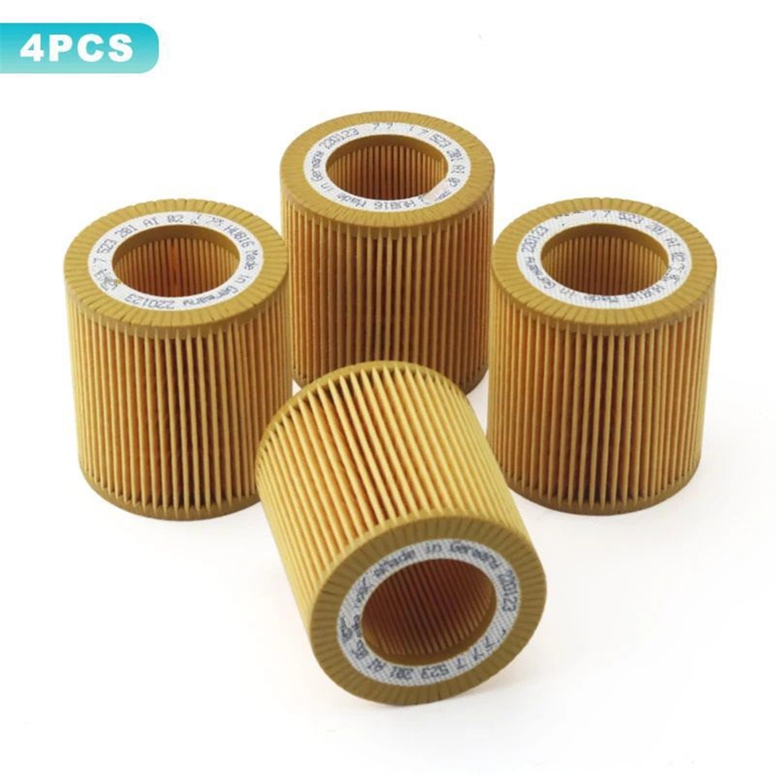 MOTOHIRO Filtro de Aceite de Coche OEM 11427640862 11427953125 Filtro de Aceite 11428683204 11427566327 4PCS 8PCS 10CS Filtros de Aceite para vehículos (Size : 4PCS)