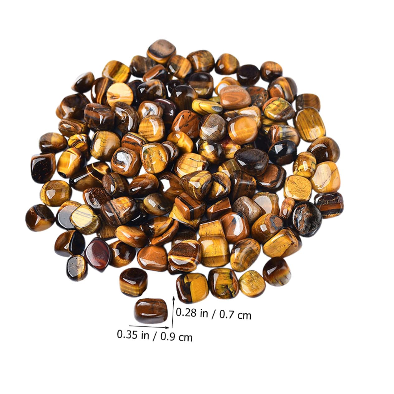 Happyyami Gartensteine ​​für Fische 2 Pfund Dekorativer Kies 7–9 Mm Augensteine Aquarium-Ornamente Terrarium- Einzigartiges Zubehör