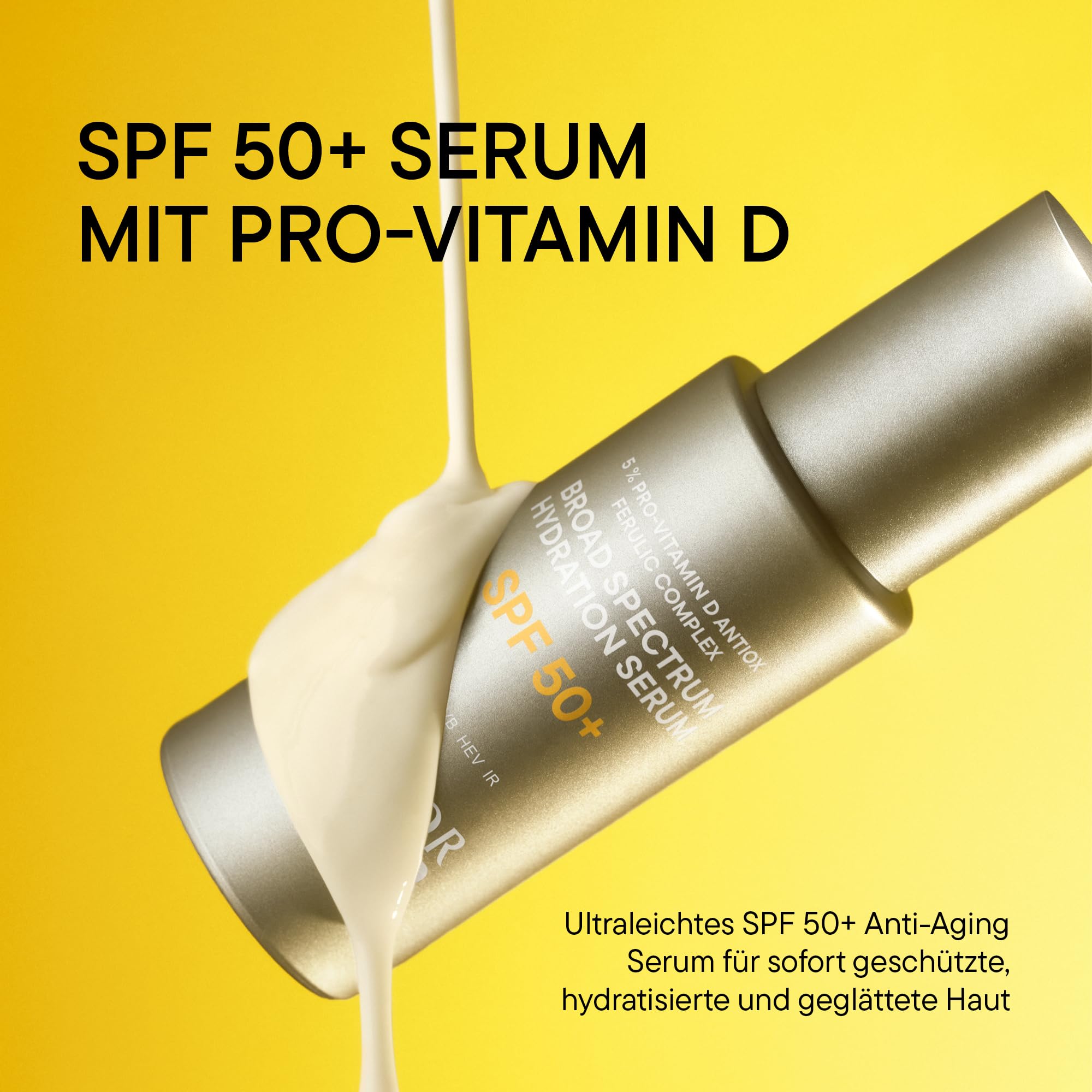 DOCTOR BABOR Solar Defense Broad Spectrum Hydration Serum LSF 50+ – leistungsstarker Sonnenschutz vor UVA/UVB, Blaulicht & Infrarot – professionelle Gesichtspflege für einen strahlenden Glow (30 ml)