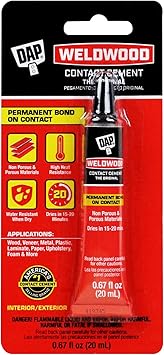 DAP Weldwood Original Contact Cement, Tan, 0.67 Oz 7079800129