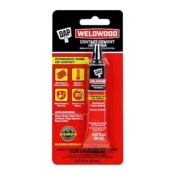 DAP Weldwood Original Contact Cement, Tan, 0.67 Oz 7079800129