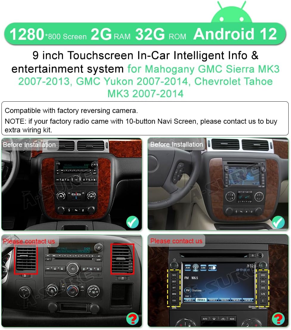 Main user interface of the ASURE car stereo