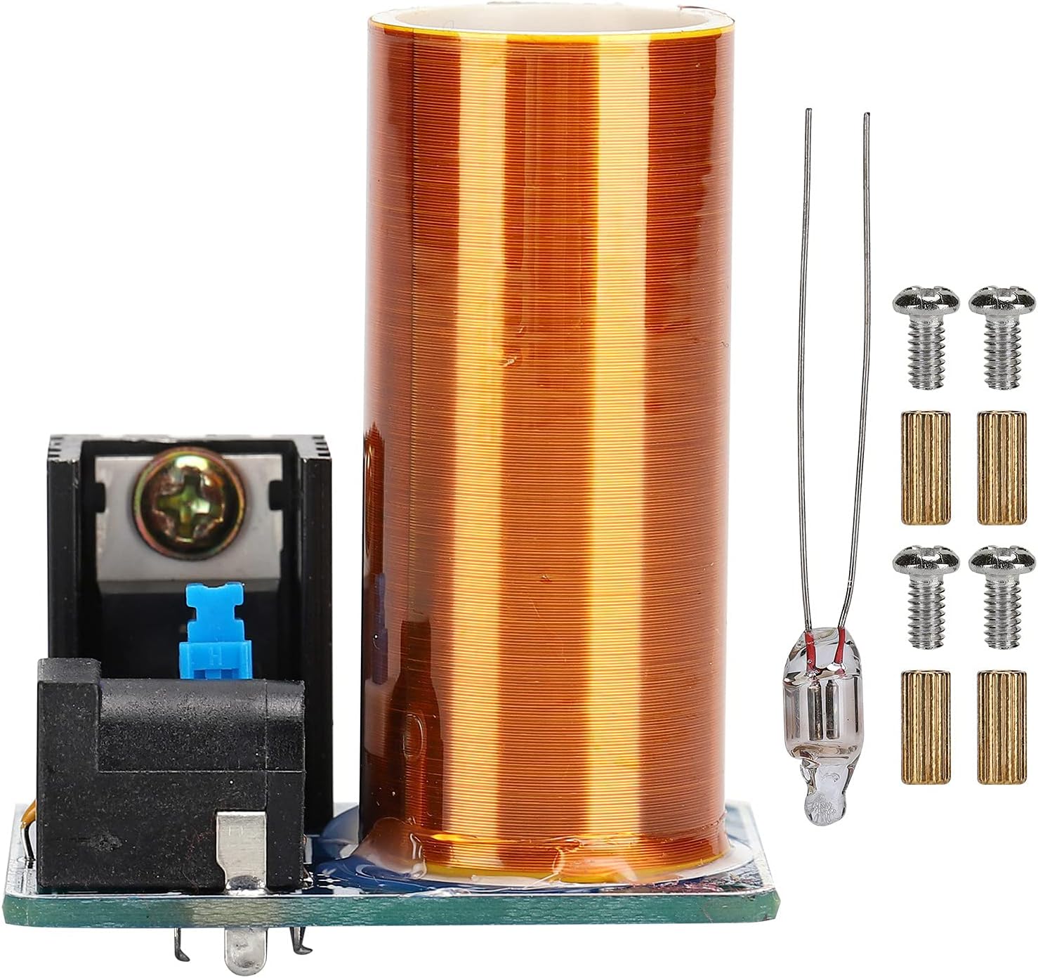 BD243 Mini Coil Kit Plasma Ball Spark Gap Arc Generator for Learn Scientific Knowledge Magic Props DIY Electronics Parts Air Light Technology Tool