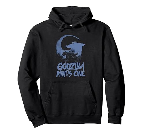 Blue Tone Monster Movie Poster Pullover Hoodie