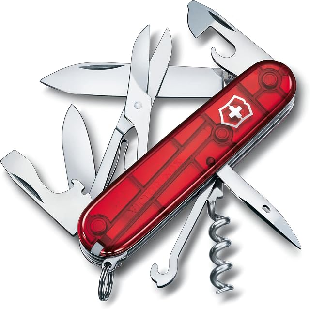 Victorinox Taschenmesser Climber (14 Funktionen, grosse Klinge, Kapselheber, Korkenzieher, Schere, Schraubendreher)