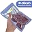 EONJOE 100-pack 69 inch mylar bags with clear window holographic resealable sealable packaging zip bag for small bussiness jewelry candy sample food packing supplies Purple