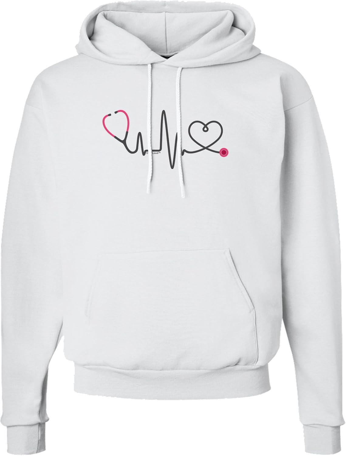TOOLOUD Stethoscope Heartbeat Hoodie Sweatshirt Hooded Pullover Pockets