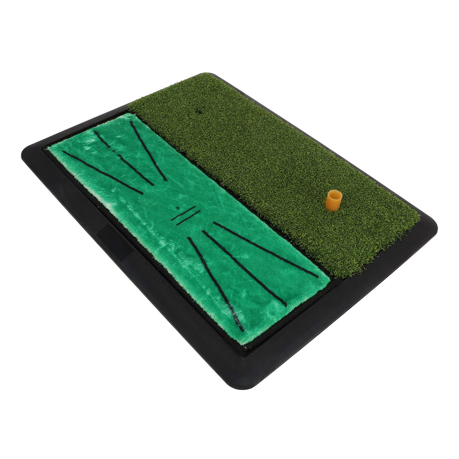 Double Grass Golf Strokes, Reduce Screen Hit Track Friction Damage 2 S 1 -Point Golf Mat for Leisure Time Entertainment