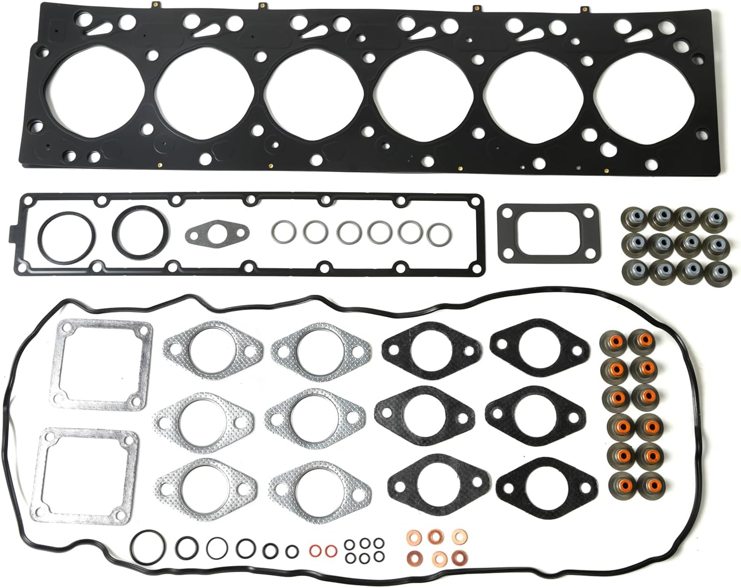 HS26218PT Head Gasket Set Compatible with 2003-2009 for Dodge Ram 2500 5.9L 359CID L6 Diesel OHV Turbo - Intercooled, 2003-2007 for Dodge Ram 3500 5.9L 359CID L6 Diesel OHV Turbo - Intercooled