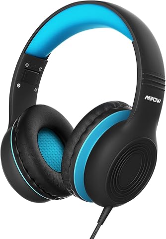 Kids Headphones, CH6S Children Headphone Over Ear, Wired Headset Volume
Limited and Sharing Function Child Earphones Foldable Headphones, 3.5mm
Jack with Mic for School/Travel/Phone/Kindle/PC/MP3