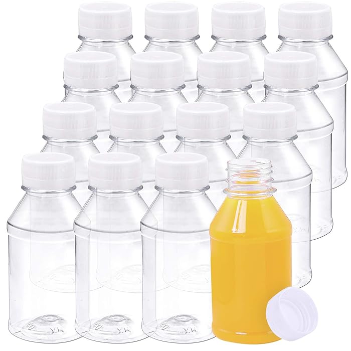 Buy ANECO 16 Pack 4 Ounce Empty Plastic Juice Bottles Reusable Drink