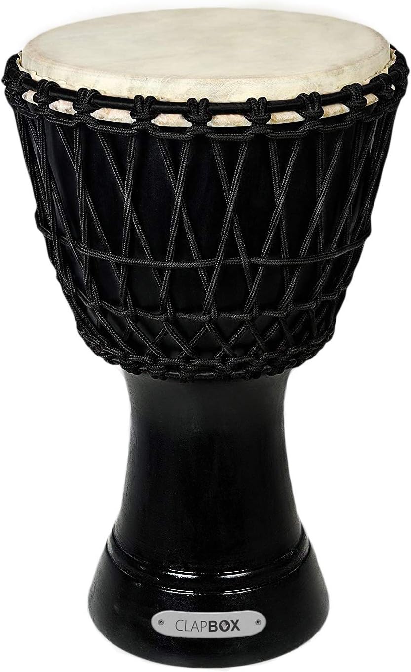 Clapbox Djembe - Mango Wood (10 Inches, Black)