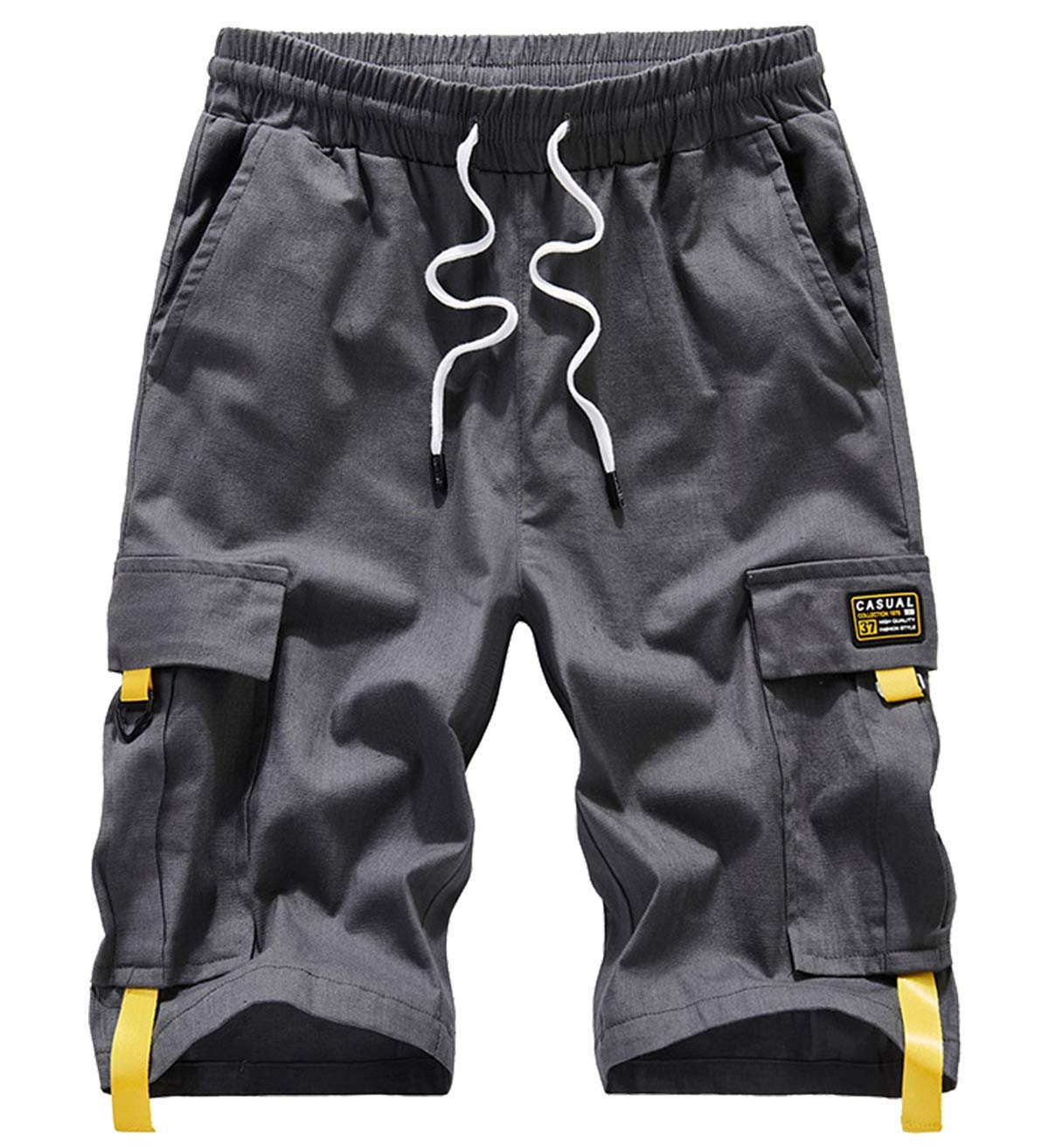 Vcansion Men's Casual Cotton Loose Fit Cargo Shorts