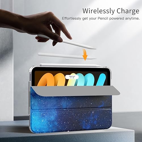 Miniatura 123 de MoKo Funda para iPad mini 7 (A17 Pro) Generation Case 2024, iPad mini 6 2021, funda delgada y ligera de 8.3 pulgadas de carcasa de policarbonato