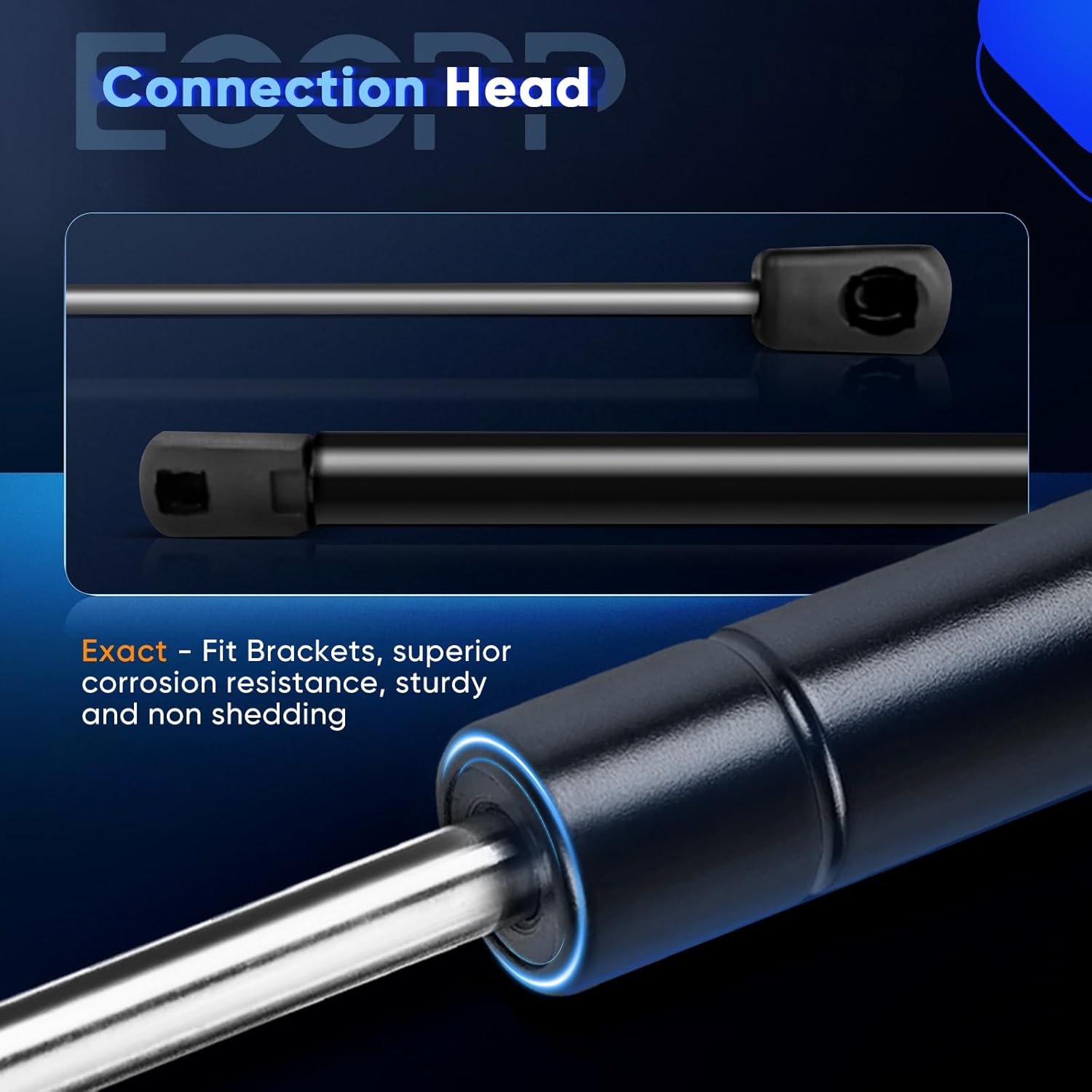 ECCPP 2pcs Liftgate and 2pcs Window Glass Lift Supports Struts for GMC Yukon 1500 2500 for Chevrolet Suburban 1500 2500 for Chevrolet Tahoe for Cadillac Escalade 2000-2004