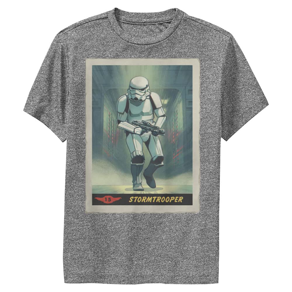 Haut Star Wars garçon gris anthracite avec imprimé Stormtrooper de course taille S