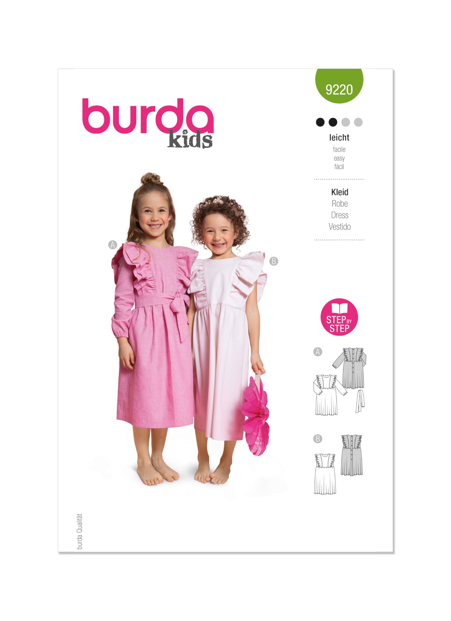 Burda Style Sewing Pattern B9220 Children's Dress