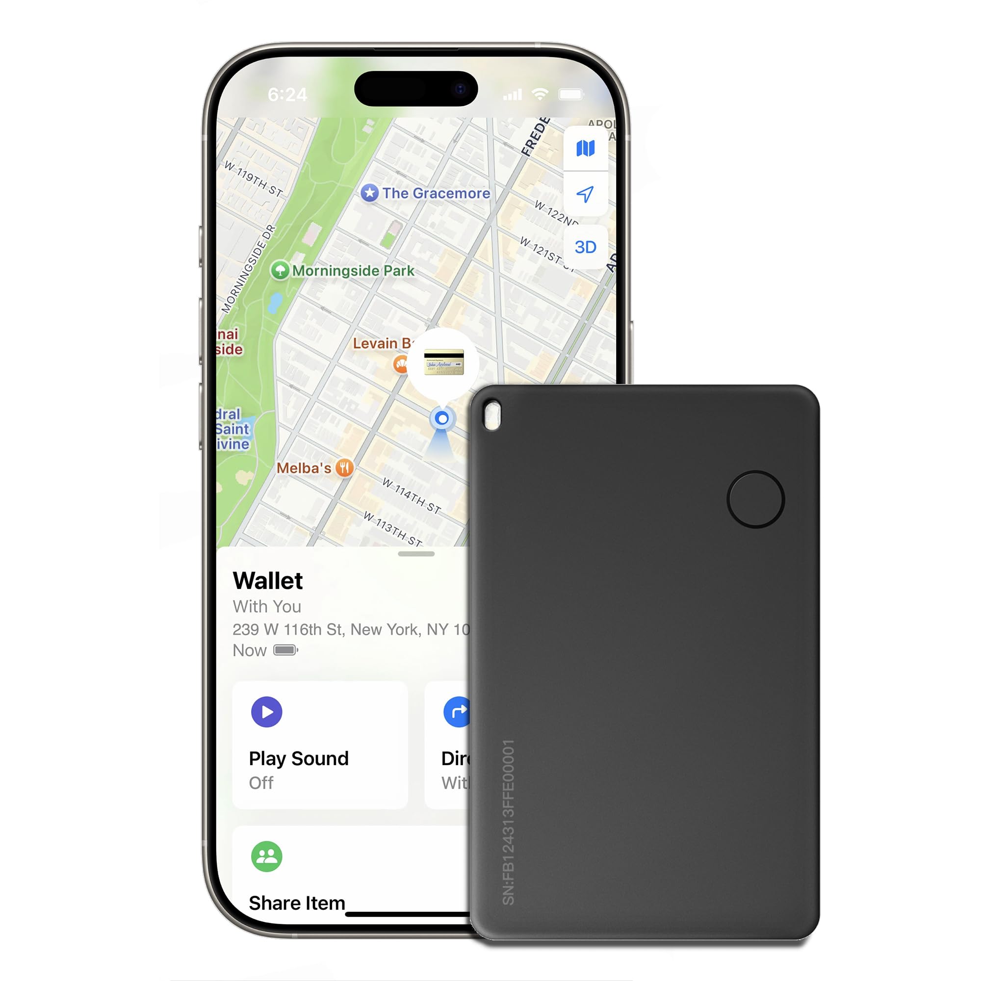 Wallet Tracker Card, Rechargable, Works with Apple Find My, iPhone (iOS Only), Bluetooth Item Locator for Luggage, Bags, Passport, IP68 Waterproof (1 Pack)-picture-45
