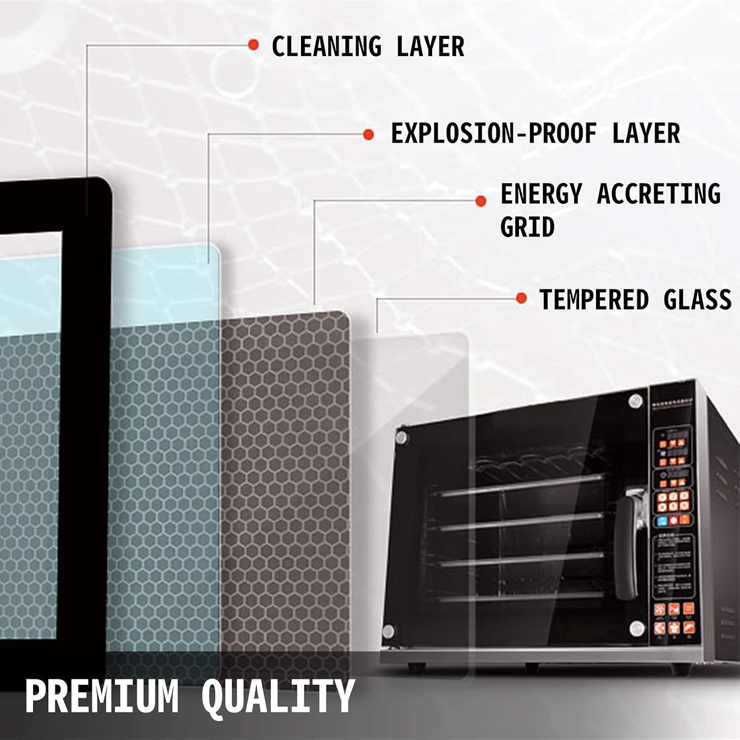 4500W Toaster Oven 4-Tier Convection Oven with Spray Function Convection Toaster Oven Intelligent Control Panel Toaster Ovens Countertop 0-350℃ Air Fryer Oven Countertop Toaster Oven Aesthetic and pr