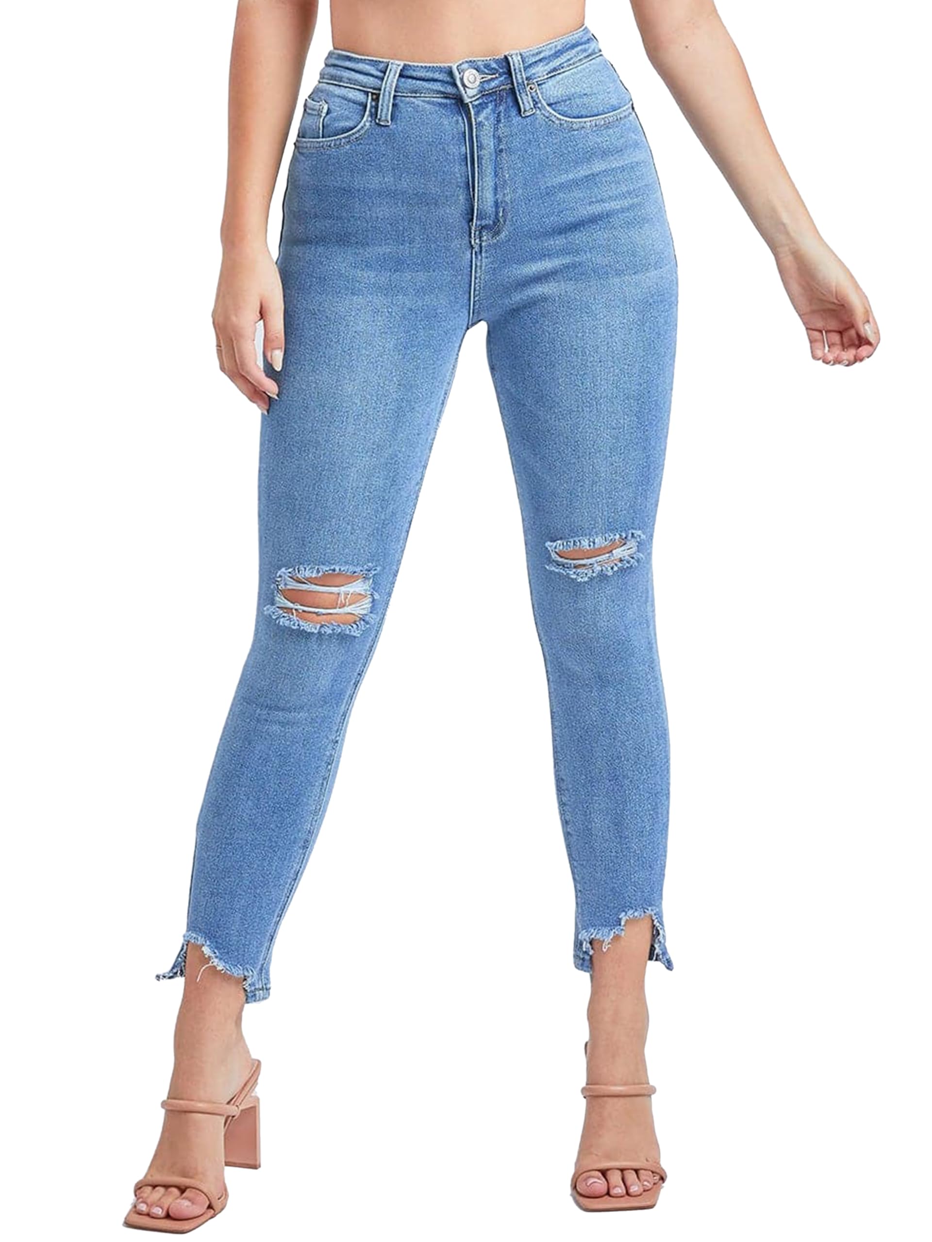 YMI Women's Junior Vintage Dream High-Rise Straight Ankle Jean, Light Wash  Denim, 1 : Amazon.sg: Fashion