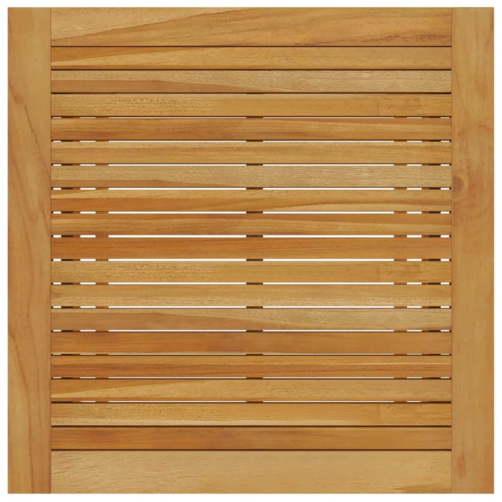 Stół ogrodowy do jadalni, 88 x 88 x 74 cm, z litego drewna akacjowego, prostokątny stół, metalowa rama, blat z efektem drewna, do ogrodu