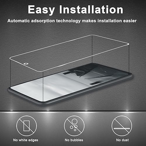 Miniatura 7 de Paquete de 3 + 6 protectores de pantalla para Samsung Galaxy A54 5G, paquete de 3 protectores de pantalla de vidrio templado HD + 6 protectores de