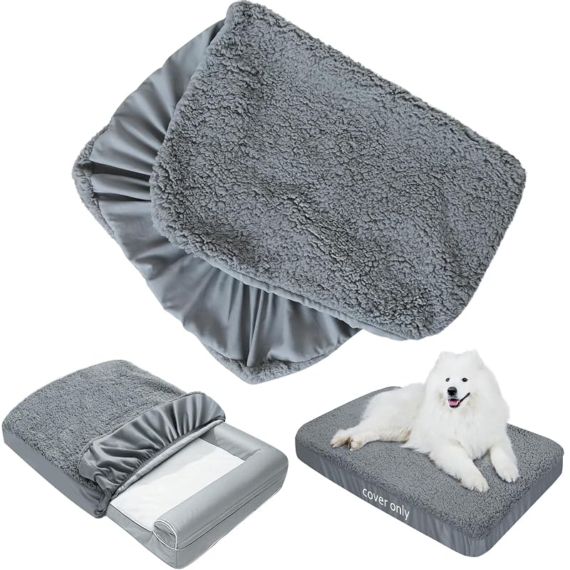 Capa para Cama de Cães e Gatos em Pelúcia Macia, Impermeável e Lavável Moonsea, 88,9 x 55,88 x 15,24 cm, 1 unidade