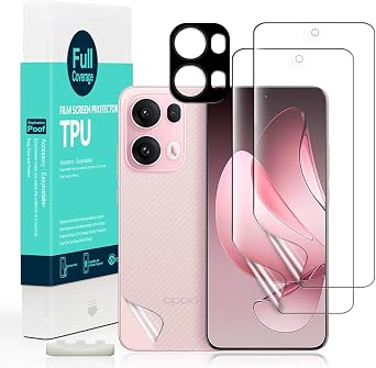 Ibywind for Oppo Reno13 Pro 5G Screen Protector,2-Pack,Hydrogel Film with Camera Lens Protector,Easy Installation Tool,Bubble-Free,Fingerprint Unlock Compatible,Anti-Shatter,Anti-Scratch