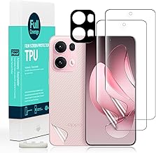 Ibywind Screen Protector for Oppo Reno13 Pro 5G (2 Pieces), TPU Film, with 1 Metal Camera Protection, 1 Piece Back Film, Bubble-Free Clear HD