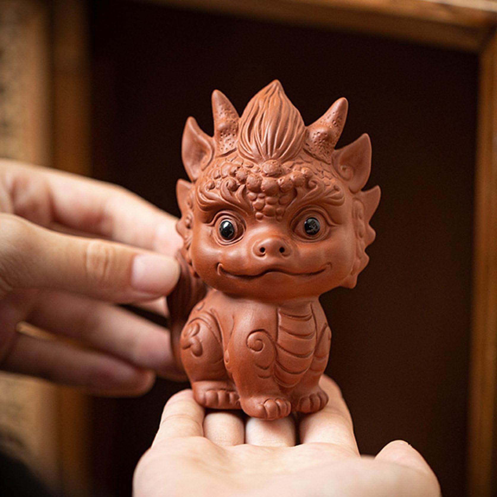 Amazon.co.jp: 可愛い 萌え 貔貅 ヒキュウ 神獣 おもちゃ 茶寵 置物