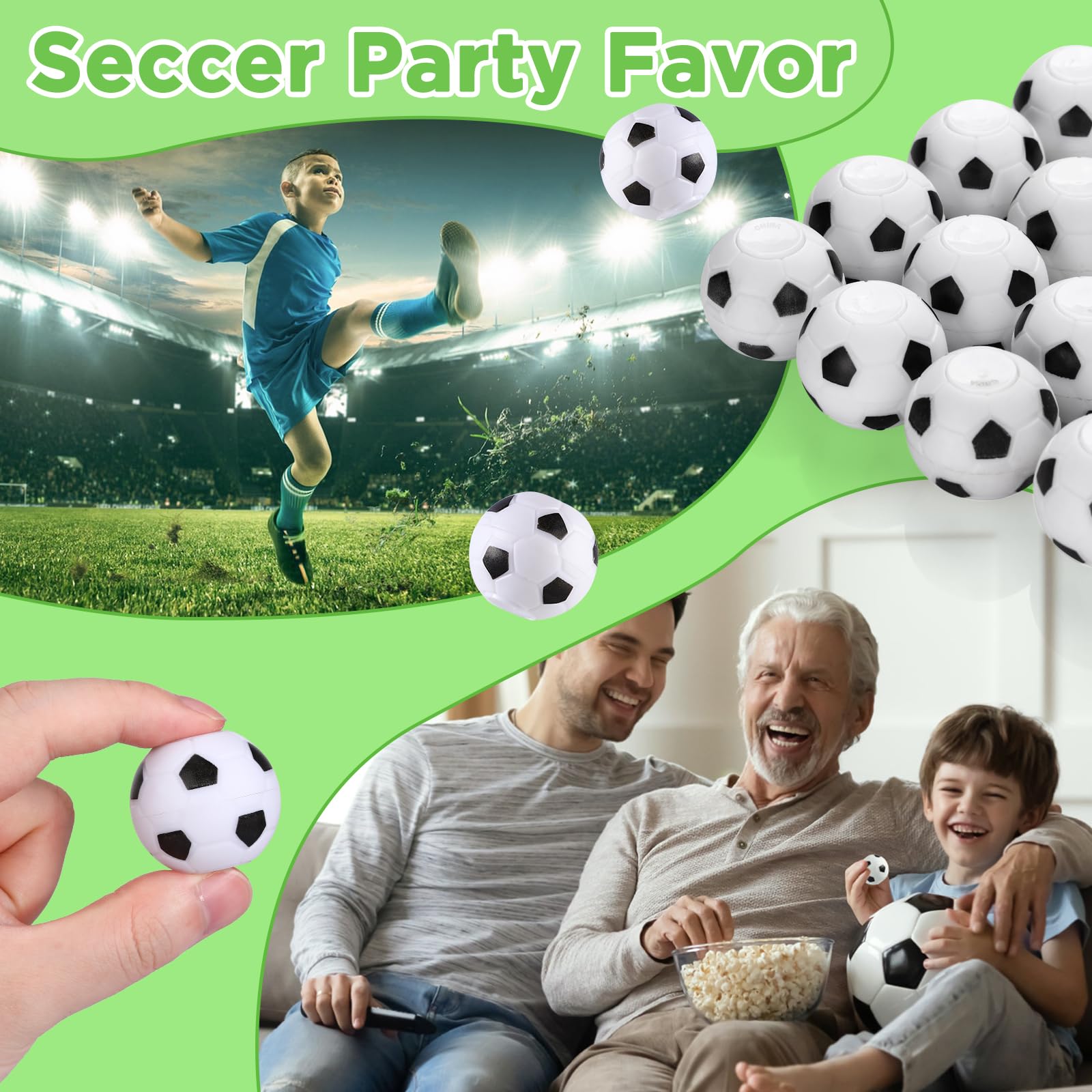 SCIONE 36 Pcs Soccer Party Favors For Kids 8-12 Mini Soccer Fidget Spinners Toys For Birthday Party Favors Treasure Box Toys Return Gifts For Kids Classroom Prizes - View #10