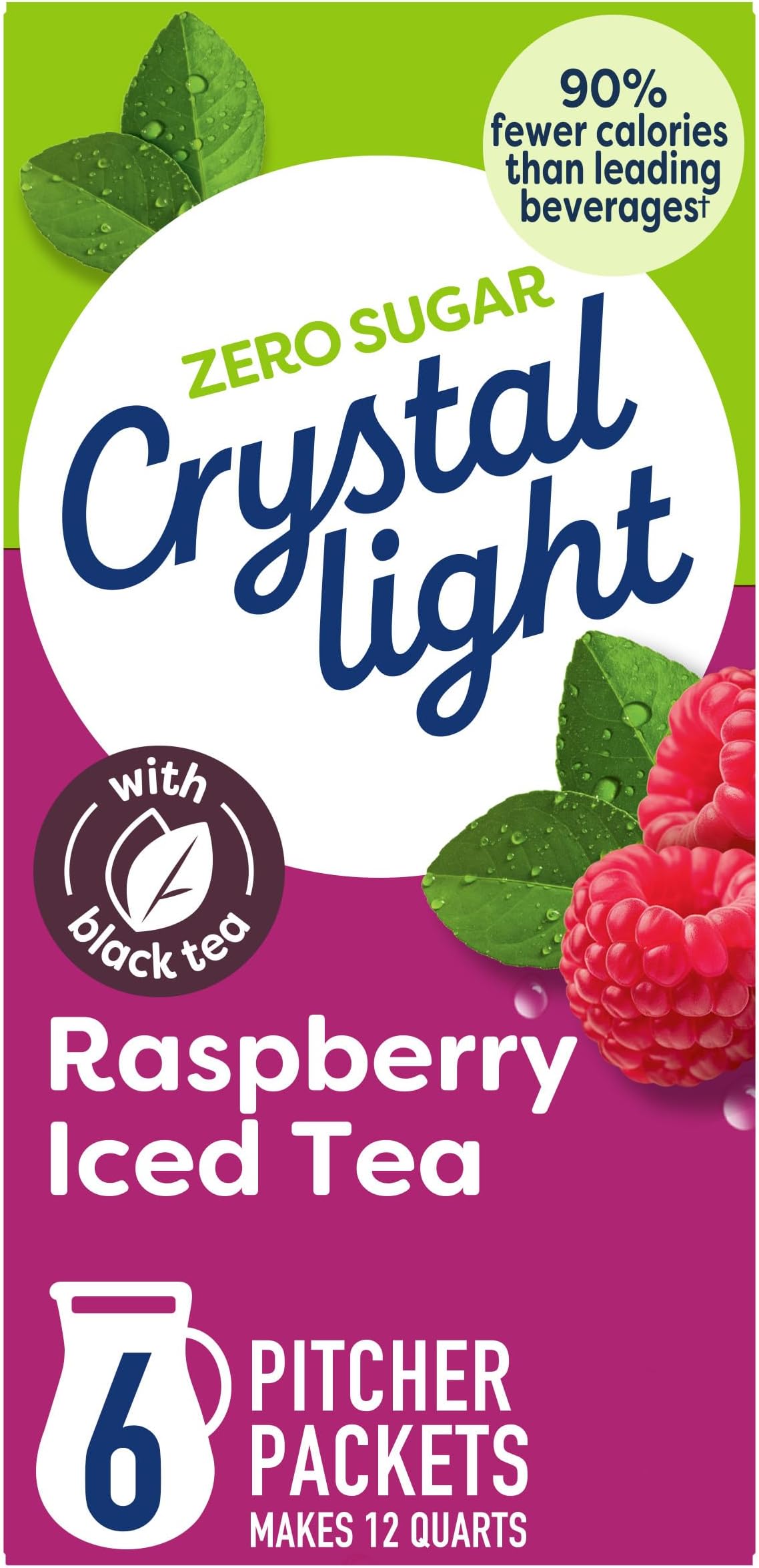 Raspberry Iced Tea 12 Quart Drink Mix 45g