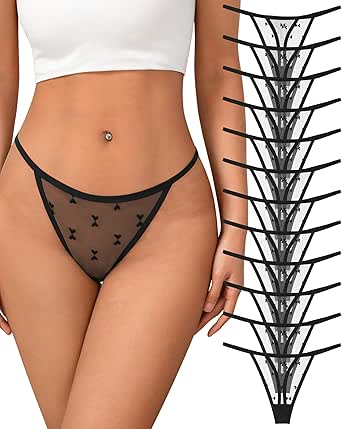 Amazon.com: J-pone Lace Thongs for Women G String Thongs for Women T