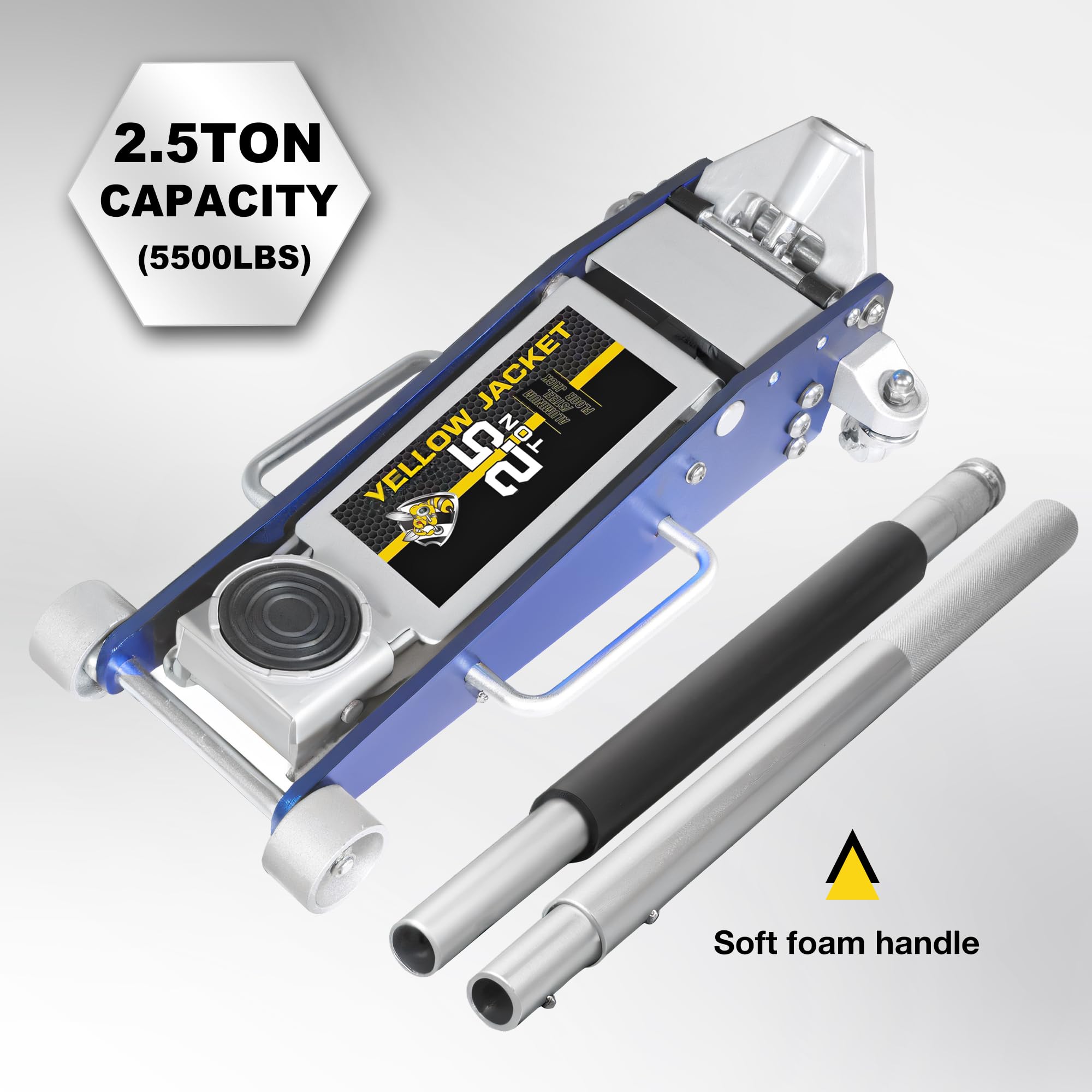 YELLOW JACKET Floor Jack 2.5 Ton Hydraulic Low Profile