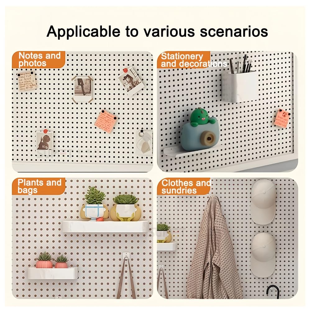 Juego de pared de metal resistente de 60 x 100 cm, perfecto para garaje, taller, sala de manualidades y oficina, versátil sistema de almacenamiento y gestión de herramientas de montaje en pared