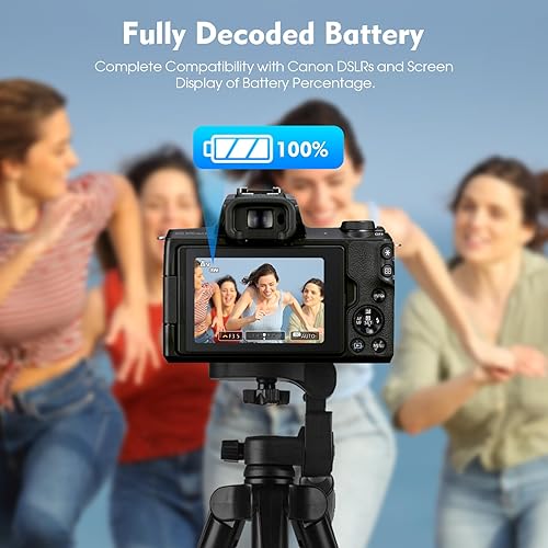 Miniatura 6 de Batería LP-E12 y cargador dual rápido de 20 W compatible con batería Canon LP-E12 y cámaras digitales Canon EOS M50, M50 Mark II, M, M2, M10, M100,