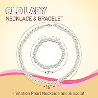 Vista 16 de 4E's Novelty Disfraz de anciana para niños, para 100 días de escuela, disfraz de abuela para niñas, accesorio para niños pequeños de 3 a 10 años