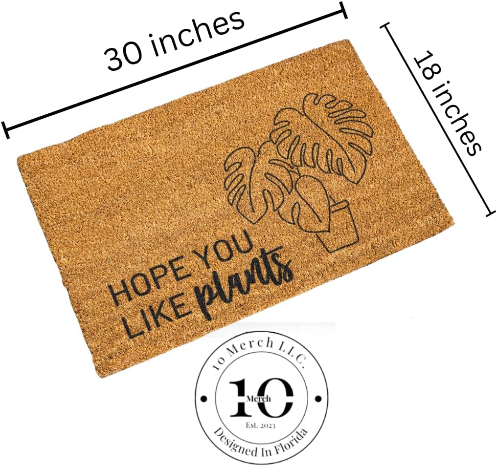 Plant Mom Gift - Gardener Woman - Housewarming & Birthday Gift - Plant Lady Door Mat